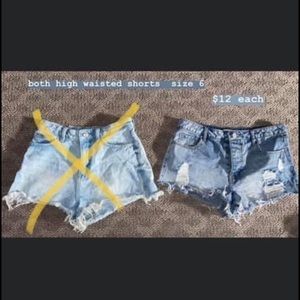 High Waisted Jean Shorts